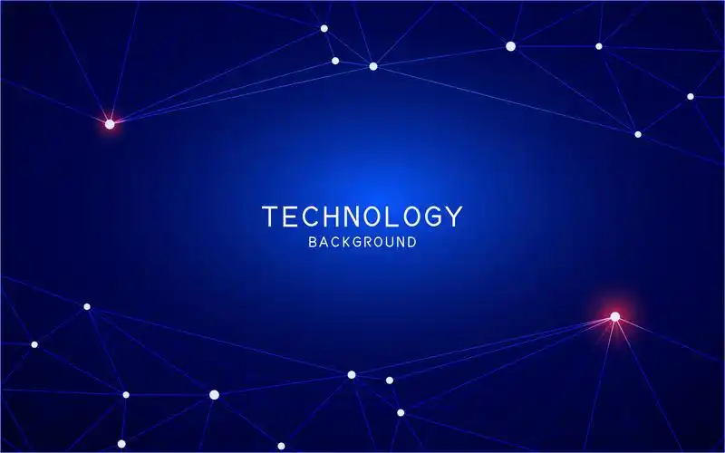 高科技未来感科技抽象技术线性网状风格背景