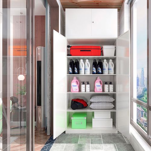 阳台储物柜防晒防水收纳置物柜子多功能到顶衣柜衣柜