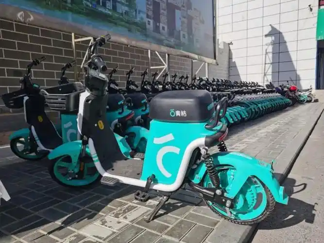 新型踏板式共享电单车亮相我市街头