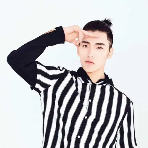 在在场众多穿金戴银,刘海厚重,发色不明的男生中,他显得真的太过于