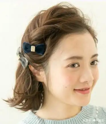 好看的中短发型,大圆脸也显瘦,简单编发更时髦减龄