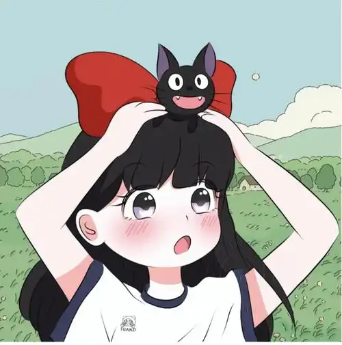 超级无敌可爱的手绘头像,小魔女琪琪