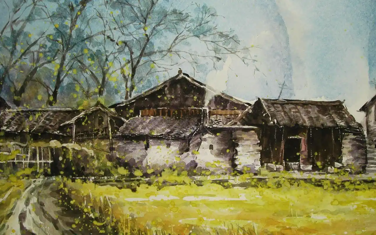 中国风水墨风景画电脑桌面壁纸下载