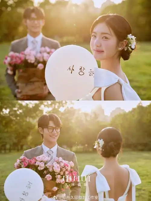 郑州婚纱摄影##郑州婚纱照##韩式婚纱照##森系婚纱照##草坪婚纱照