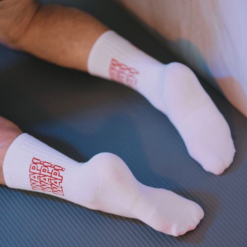 yoyolabwap老师小黄歌同款臭脚体育运动白袜吸篮球运动袜
