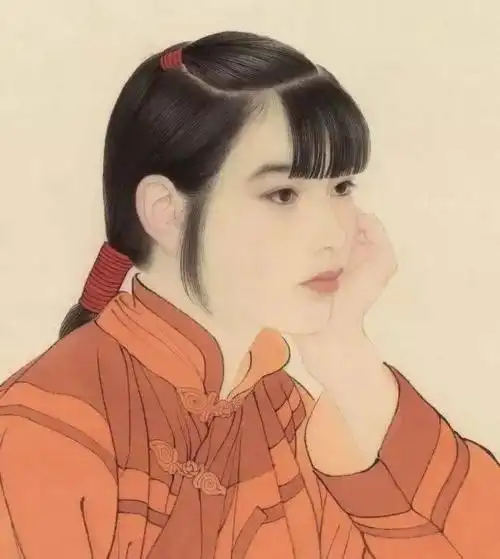 何家英笔下的工笔画人物及局部精彩赏析