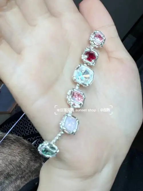 低配版施华洛世奇手链半成品分享
