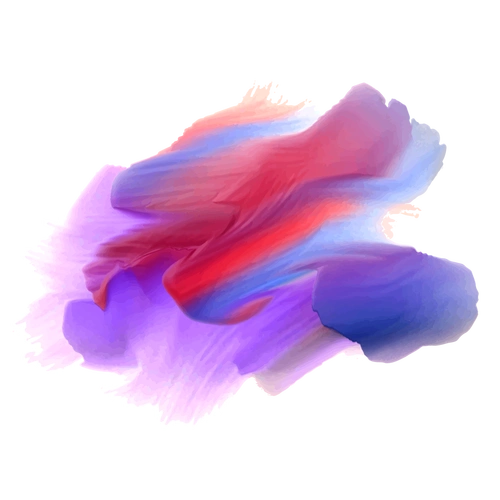 彩色笔刷墨迹图片