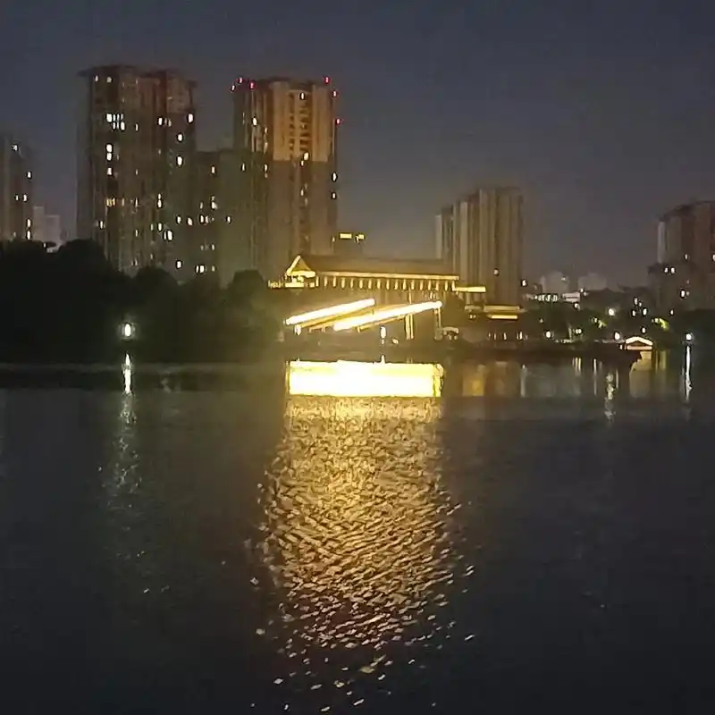 东湖公园夜景真不错分享给亲们同乐 - 抖音