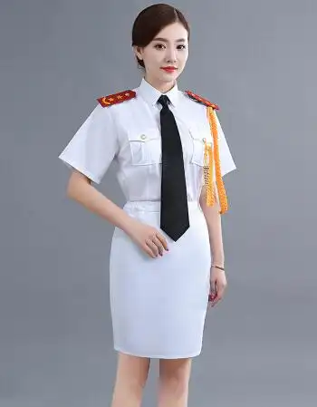 陆军职业军警衣服男女款军装礼服夏旗班升旗手文工团军乐队服装演出服