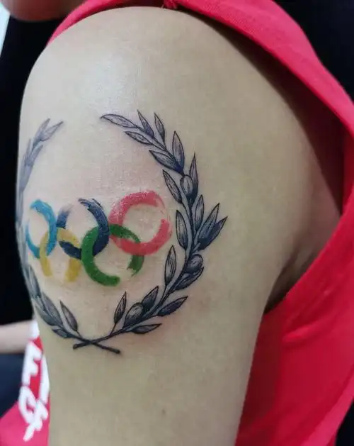 奥运五环纹身图片_手臂纹身图案(4)_陕西省汉中市纹身店-九度刺青