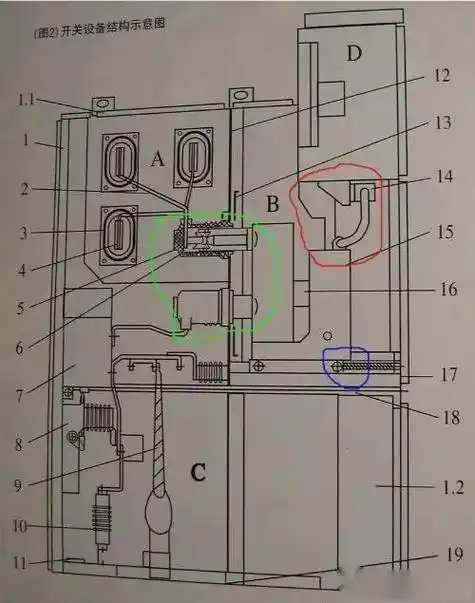 10kv开关柜二次接线图解_断路器_保护_位置