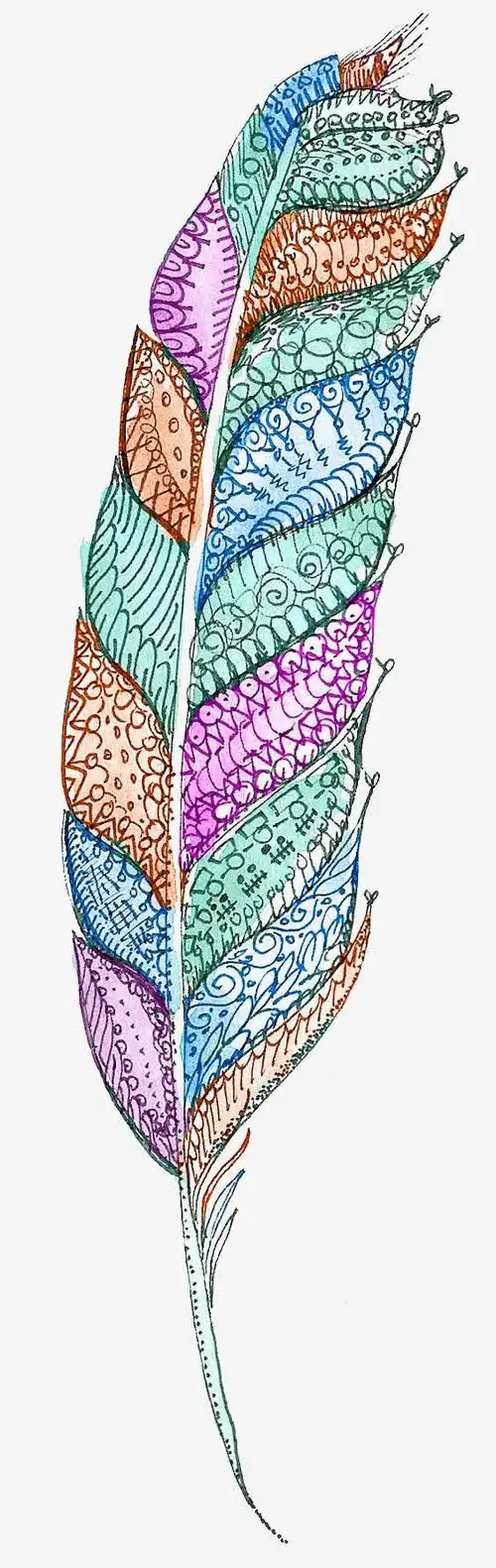 关键词 : 手绘羽毛,创意羽毛,彩色羽毛,民族风羽毛