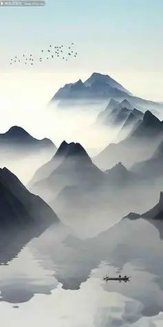 水墨山水画高清图片水墨山水画高清图片竖版