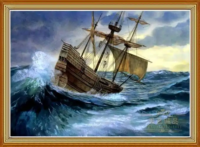 正品乐立方3d立体拼图海盗船模型英国五月花号 diy创意玩具礼物