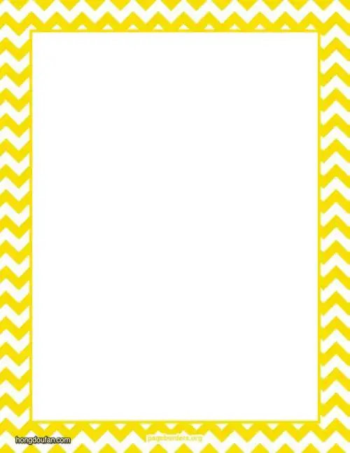 带有黄色波浪曲线的边框空白纸张图片背景下载