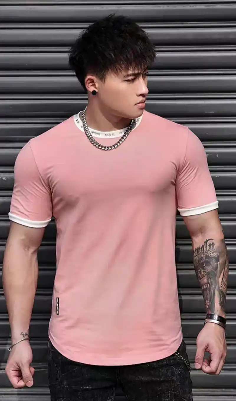 组图:阳光,帅气的健身男,穿时尚个性修身t恤,显身材有气质!