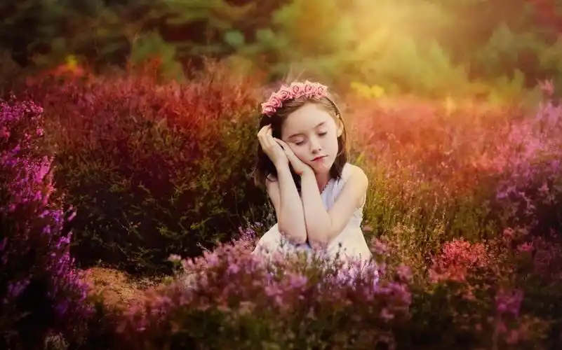 唯美儿童摄影桌面壁纸第2张