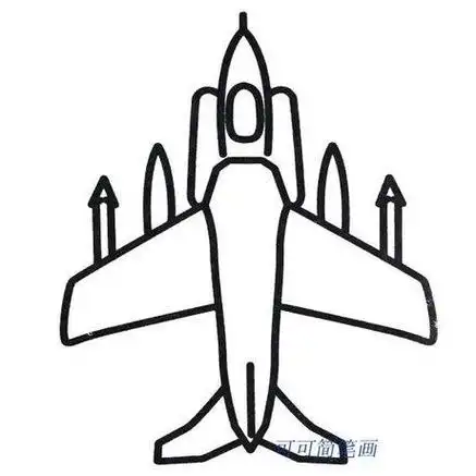 飞机的画法简笔画图片飞机的画法简笔画图片简易