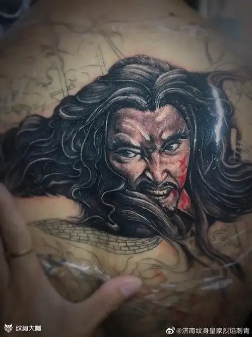 西楚霸王项羽_纹身图案手稿图片_霄毅的纹身作品集
