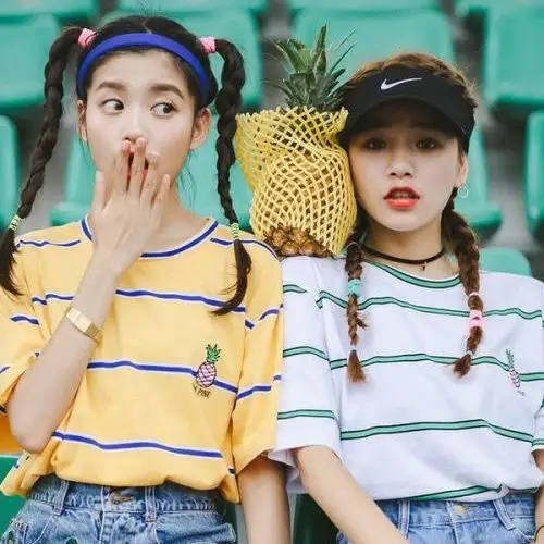 逗比闺蜜麻花辫子