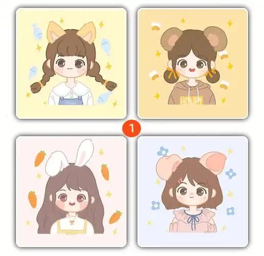 3款4人闺蜜头像你们喜欢哪一个