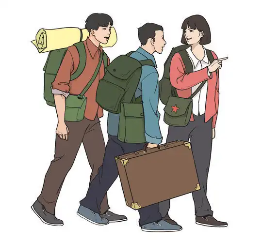 新叶昆曲插画80年代知情人物形象