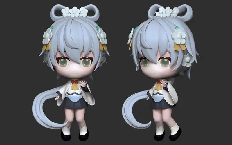 【zbrush雕刻】三小时教会你洛天依手办建模渲染全流程!