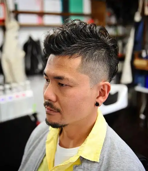 成熟稳重发型可以很有型 ,经典男发型,圆脸男生的发型首选!