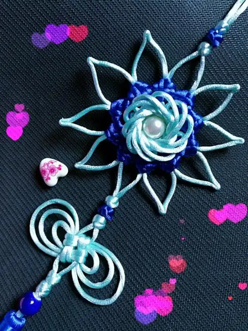 手工编绳中国结挂饰吉祥冰花挂饰