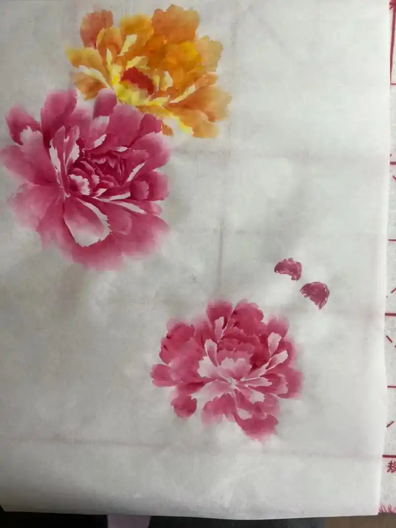 国画写意牡丹 不知道哪一派,有没有笔法,学着抖音画牡丹.初 - 抖音