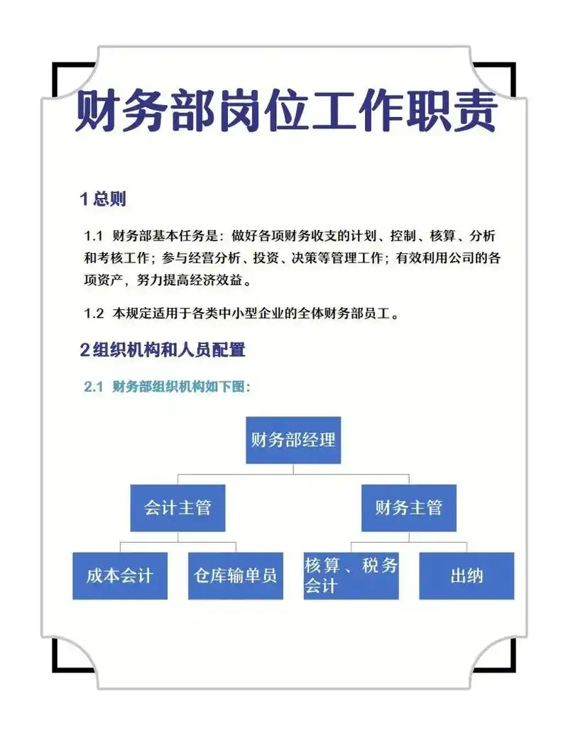 财务部岗位职责 #财务 #财务岗位 #会计 #会计实操   - 抖音