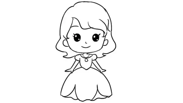 小公主苏菲亚涂色模板