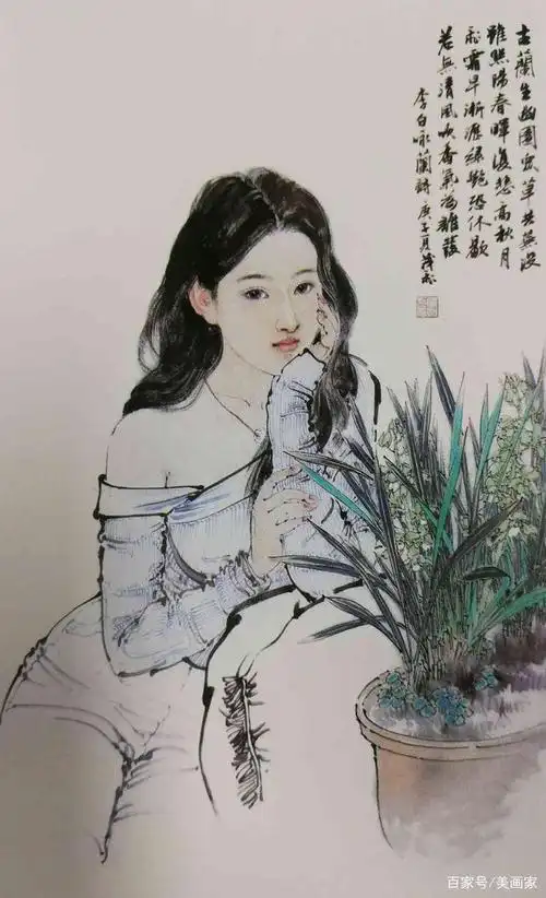 王茂飞一组国画人物作品欣赏