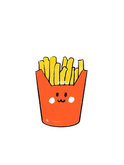 手残党学简笔画附教程73薯条