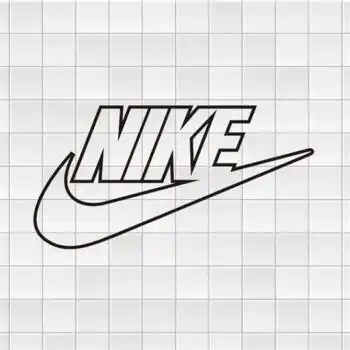 耐克nike标志logo个性创意雕刻镂空汽车贴纸潮流电动车反光装饰贴 b款