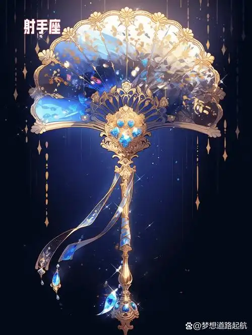 武器素材|十二星座之女神专属法器扇子