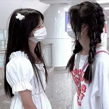 高清可爱的真人闺蜜头像超仙双人