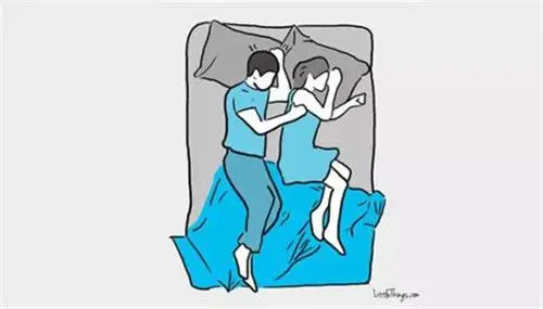 要问我爱你有多深,睡姿代表我的心