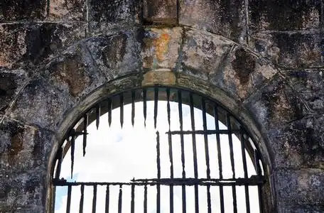 被关进监狱图片