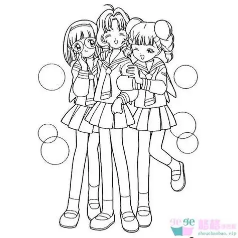 人物简笔画女孩全身 人物简笔画女孩全身可爱二次元