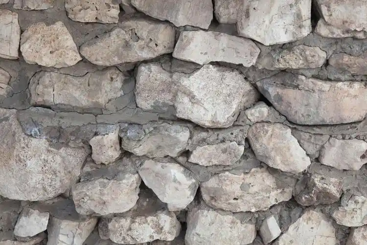 老石头墙的背景,旧石墙