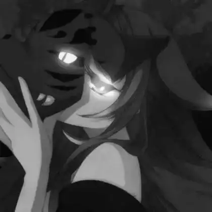 丧系抑郁女生头像动漫黑白单人图片