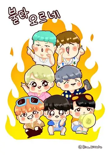 防弹少年团 手绘