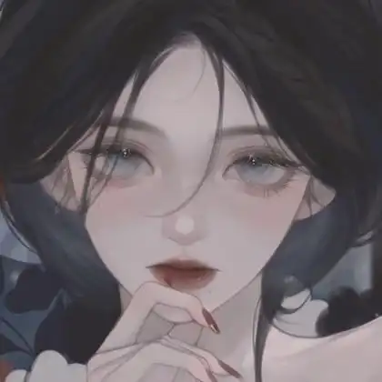 女生头像高级质感手绘 高清好看的高冷女生头像手绘图片_女生动漫头像