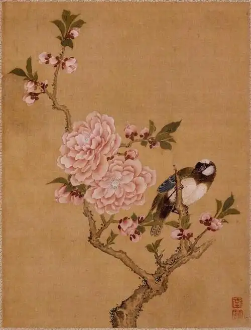 清代才女 马荃-工笔花鸟 马荃 (女)(1669~·~1722 )字 ,江香 .