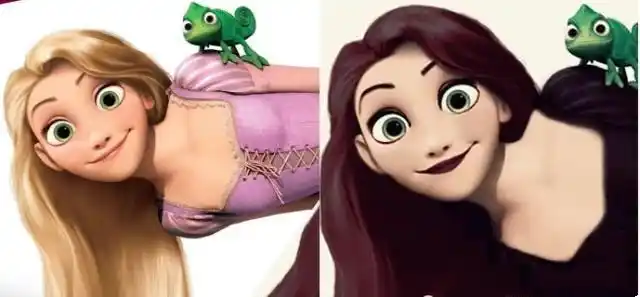 当迪士尼公主黑化,艾莎气质全无,花木兰纹身,戴鼻环像"魔鬼"