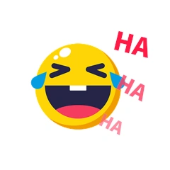 黄脸大笑开心哈哈哈表情包