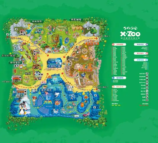 室内动物园导览图