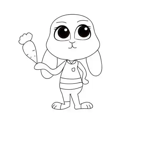 34710分钟教你画疯狂动物城的朱迪